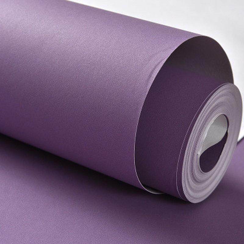 纯色无纺布墙纸卧室客厅简约素色宾馆酒店装修墨绿色灰色壁纸