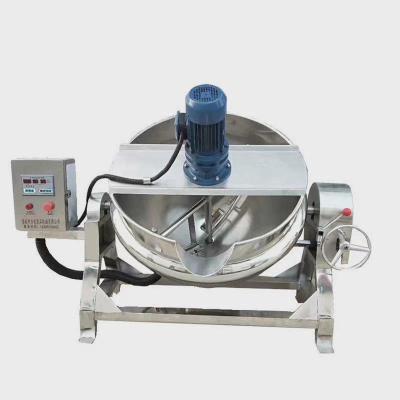 电加热自动搅拌夹层锅化糖果酱糖锅熬熬制夹层锅全自动凉粉机