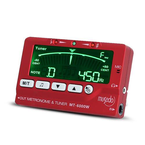 萨克斯mt-6000w管乐专用调音器小天使/小号通用电子校音器节拍器
