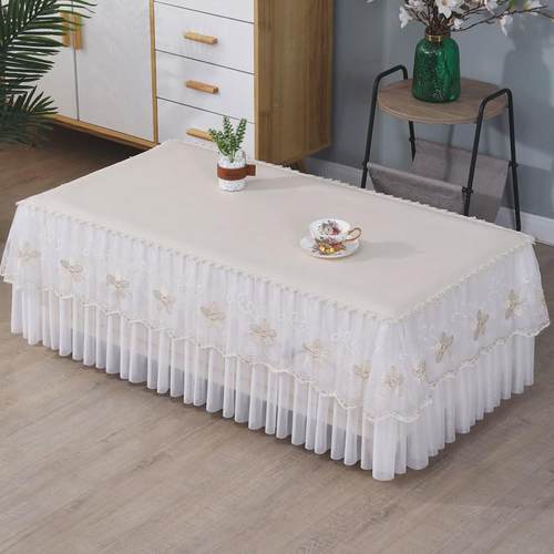 防水防油防烫桌布皮革茶几电视柜防尘罩简约长方形餐全包桌布新款