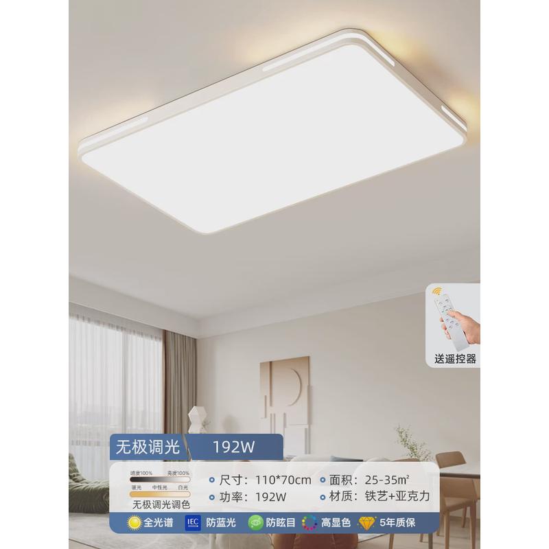 led吸顶灯房间卧室灯主新款大厅现代简约大气2024客厅灯中山灯具