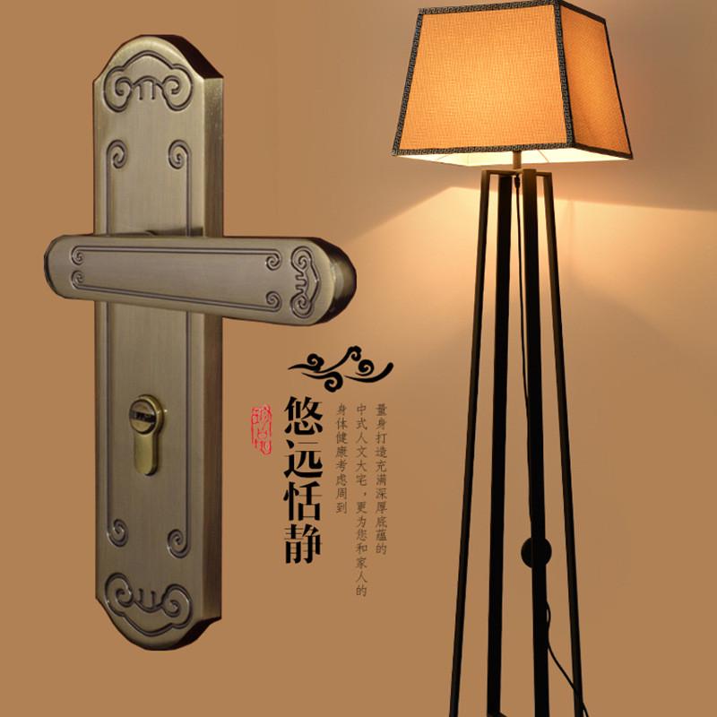 中式木门室内门锁静音门锁锌合金卧室机械门锁家用实用五金锁具