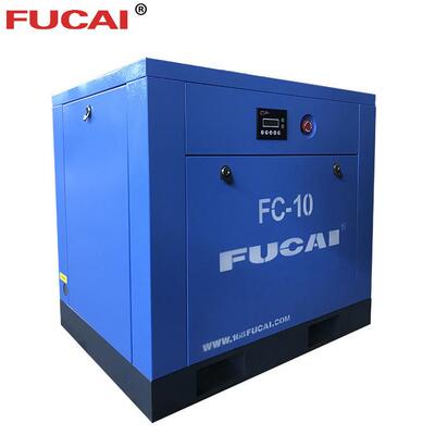 工业级7.5kw10hp8bar1.1m3/min螺杆机机械螺杆式空压机压缩机