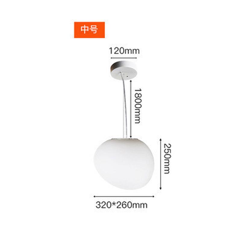 鹅卵石吊灯北欧设计师客厅餐厅玻璃吊灯个性商场别墅工程走廊灯具