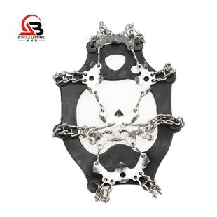 户外加强型登山防滑冰爪 只鞋套19齿冰爪1副2雪地