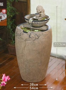 l!庭院户外室外吐水水景水系景观循环水流水摆件阳台鱼缸造景布置