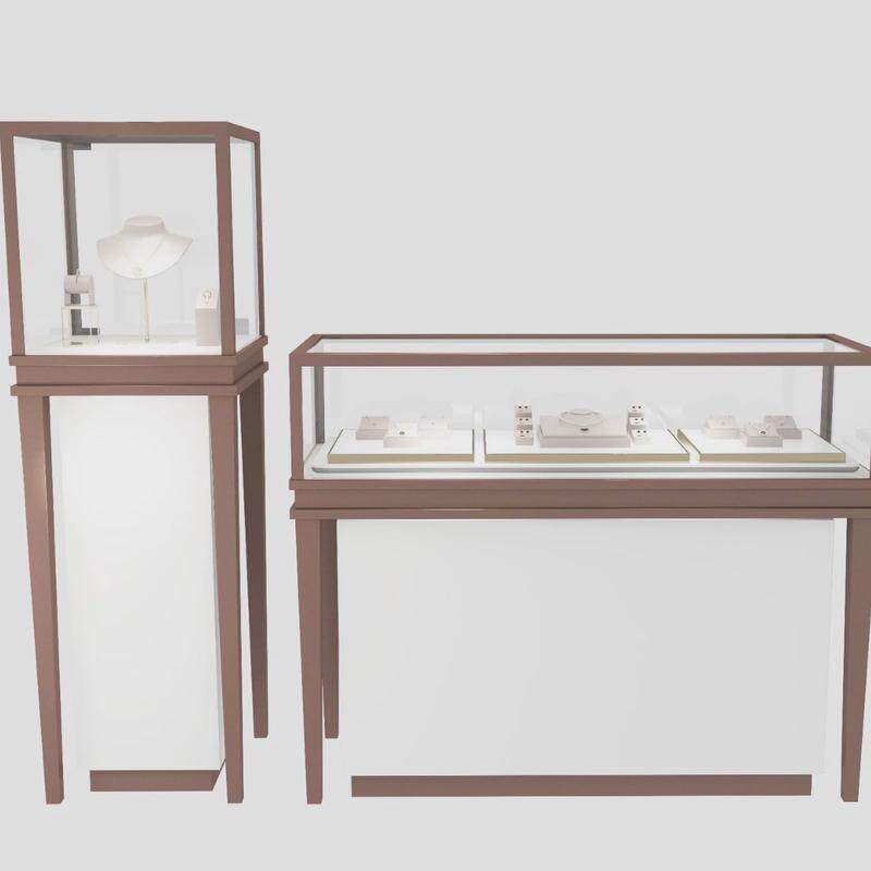 珠宝展柜展示柜定做柜台砖石眼镜砖石奢侈品玻璃中岛柜陈列柜定制