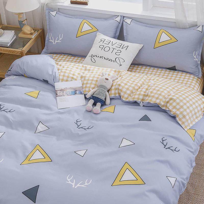 q683水洗棉四件套被子四季通用磨毛床上三件套被套床单学生宿舍春,床上用品,床品套件/四件套/多件套,淘宝优惠券,粉丝福利购,淘宝优惠卷