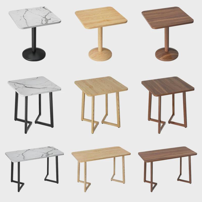 洽谈办公会议接待桌子奶茶店出租房阳台长方形小圆桌子小吃咖啡厅