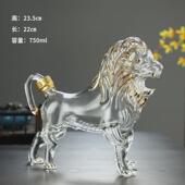 厂家直销创意狮子造型酒瓶醒酒器从优酒瓶高硼硅玻璃瓶量大高档
