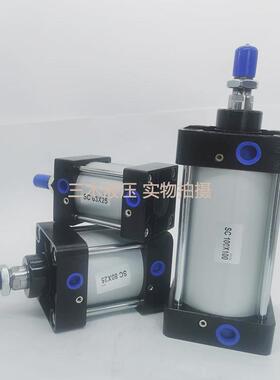 SC100标准气缸小型大推力可调SC100X25X50X75X100X150X200