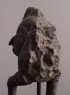 美式风格仿古将军马头摆饰家居软装客厅树脂摆件饰品玄关书房摆设