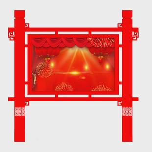 学校操场指示牌不锈钢公交站厂户内外铝型材宣传栏定制公告栏
