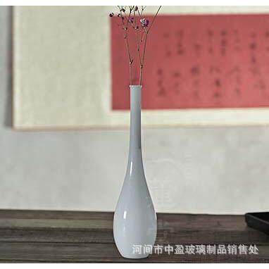 手工玻璃花瓶花插花道家居摆设日式花器净瓶中式禅意软装道具