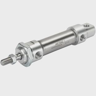 亚德客气动附磁不锈钢迷你气缸MA162025x50100200-SCM圆尾型