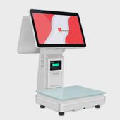 鸿科力商k6 d收银秤商超水果生鲜熟食双屏pc秤一体ai智能识别秤