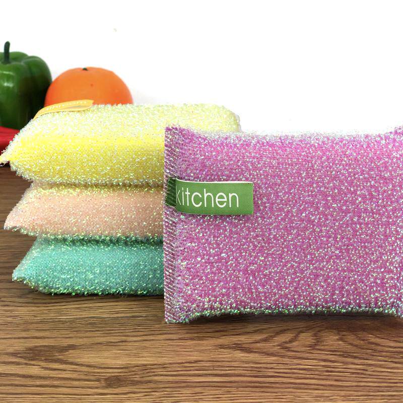 ll七彩加厚洗碗海绵擦厨房不沾油百洁布刷锅洗刷大王抹布清洁,家庭/个人清洁工具,海绵擦,淘宝优惠券,粉丝福利购,淘宝优惠卷