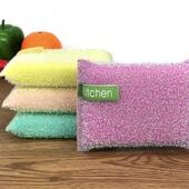 ll七彩加厚洗碗海绵擦厨房不沾油百洁布刷锅洗刷大王抹布清洁