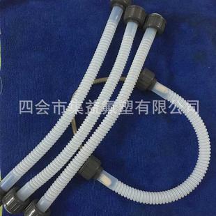 壬直售pcb用铁氟龙波纹管白色ptfe工业软管化工管由厂家法兰连接