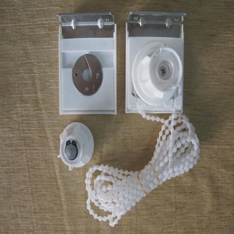 老式窗帘拉珠卷帘配件手拉升降控制器全塑料支架手动拉绳控件制头