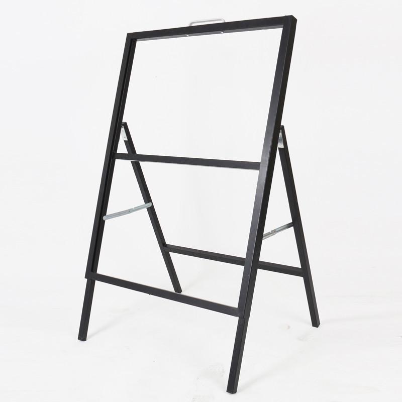 手提式海报架立式落地kt板户外广告牌铁质双面折叠防风宣传展示架