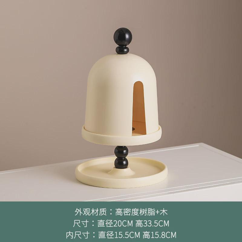 多功能风复古纸巾盒客厅高级感创意奶油桌面餐边柜高档简约抽纸盒