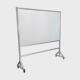 厂家定制白板支架白板车间移动铝型材看板单面磁性白板支架白板