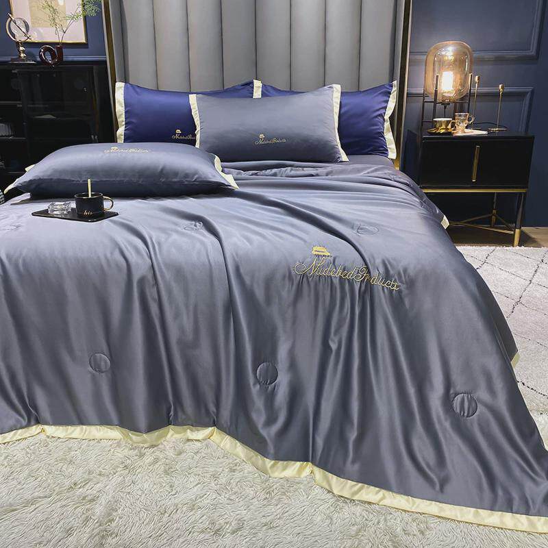 bc10大红色结婚喜庆水洗天丝冰丝单件洗空调被可机夏被夏凉被三四