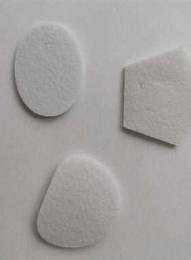 发夹垫片56*40不织布水滴夹椭圆形BB夹diy手工发饰1毫米不织布垫