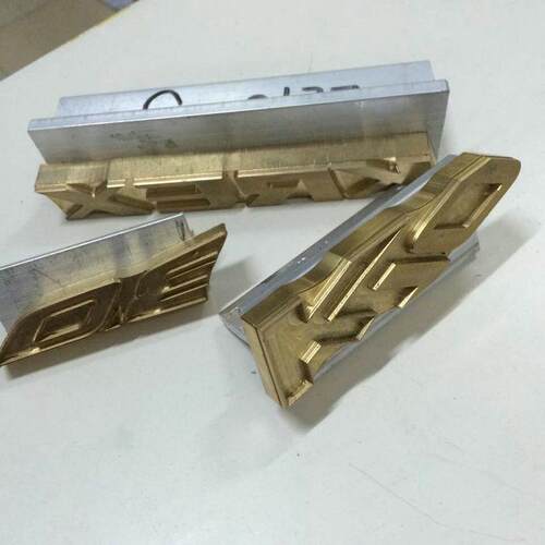 热烙印压压雕刻模具铜模压花烫金板电脑烫金logo图形标志浮雕模