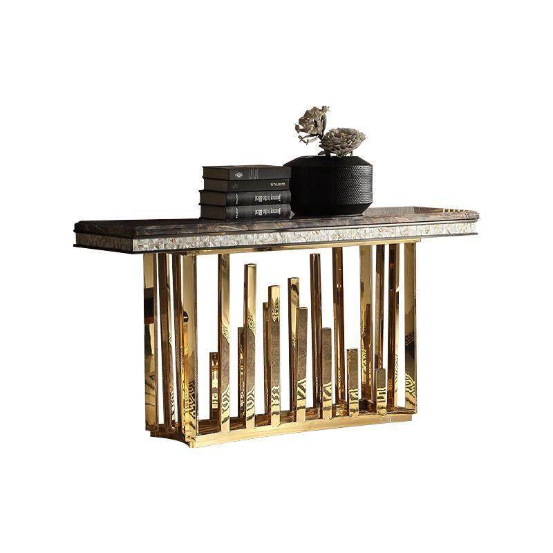 轻奢入户玄关桌走廊客厅大理石家用玄关台不锈钢置物台玄关桌子,家居饰品,现代装饰画,淘宝优惠券,粉丝福利购,淘宝优惠卷
