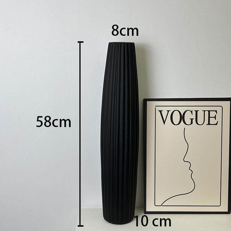中古电视柜两边落地陶瓷摆件入户玄关插花大号花瓶花器装饰新屋