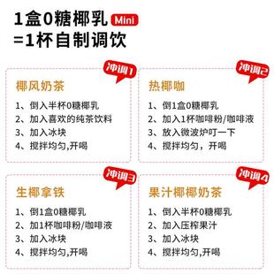 2盒装 新日期菲诺0糖小椰乳1kg 家用椰奶椰浆生椰拿铁咖啡专用零糖