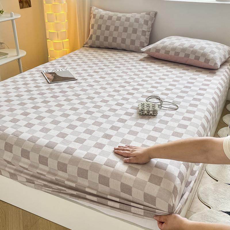 全棉华夫格床笠单件100纯色夏季件套三四床罩床垫保护罩防尘套,床上用品,床裙,淘宝优惠券,粉丝福利购,淘宝优惠卷