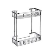 浴室角架卫生间实心304不锈钢置物架厕所单双层三角架网篮转角架