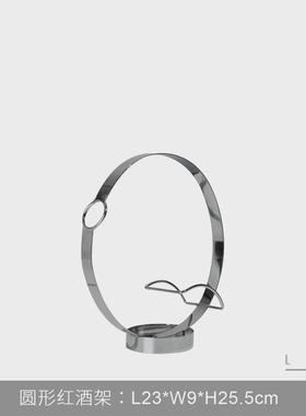 高级感创意摆件软装饰品样板间售楼处家居电视柜餐厅红酒柜红酒架