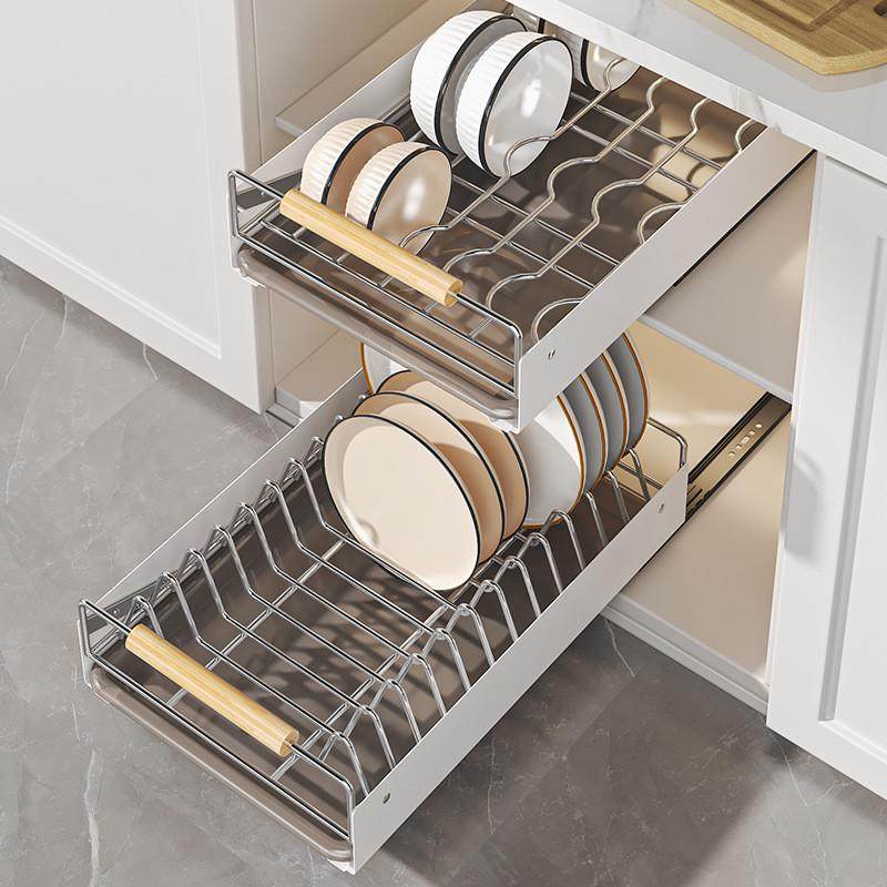 不锈钢厨房碗碟架导轨免打孔抽拉篮置物架橱柜收纳碗筷盘沥水架,畜牧/养殖物资,特种养殖设备,淘宝优惠券,粉丝福利购,淘宝优惠卷