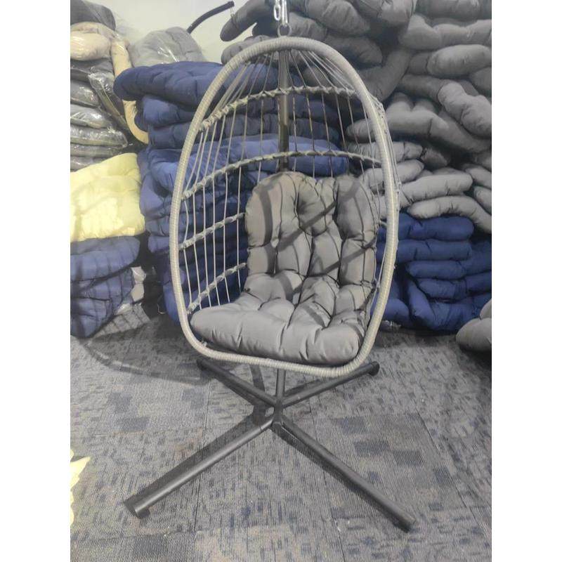 折叠户外藤编鸟巢吊椅网红沙发别墅室外庭院吊篮花园躺床民宿秋千