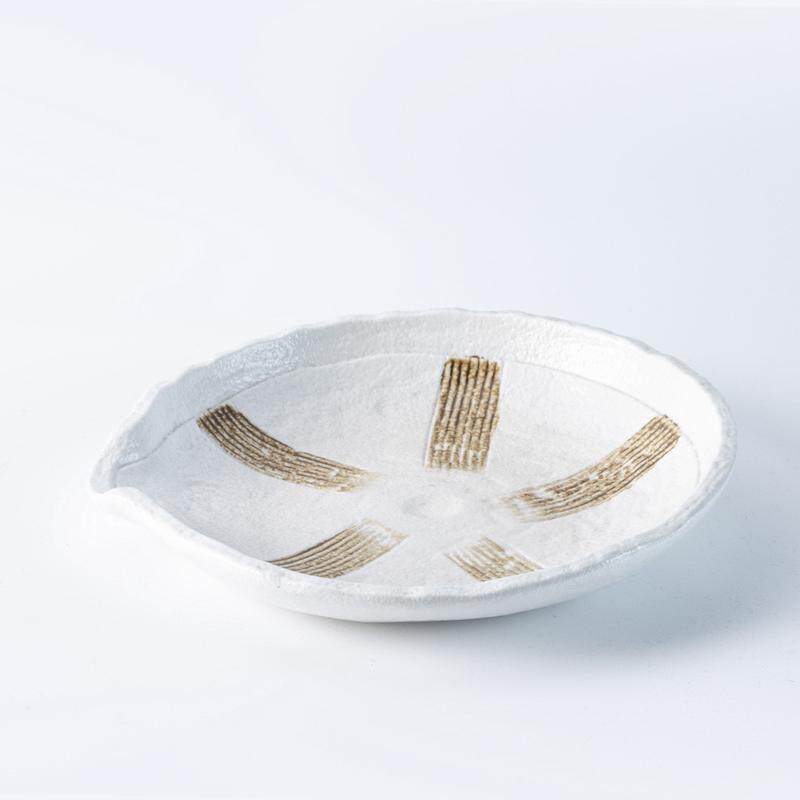 岩石磨砂纹路陶瓷餐具餐盘西餐厅黑白酒店开业简约正方平板意面碗