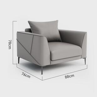 办公沙发现代简约接待会客洽谈区沙发茶几组合商务西皮办公室沙发