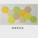 毛毡板六边形自粘照片墙贴装 饰软木板幼儿园展示墙留言公告栏ins