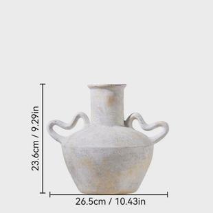 饰品中古酒店艺术插花花器家居摆件 陶瓷花瓶复古侘寂风民宿装