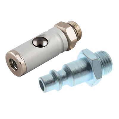 热销意大利安耐aignep头镀镍mignon标准快换接头直外螺纹公铜0b12