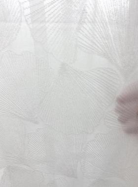 86M0纱帘透光客厅阳台白色窗纱窗帘遮阳防晒隔热羽毛华夫格回