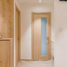 PD门折叠门推拉门180度平折门无下轨小户型木门卫生间三七折叠门