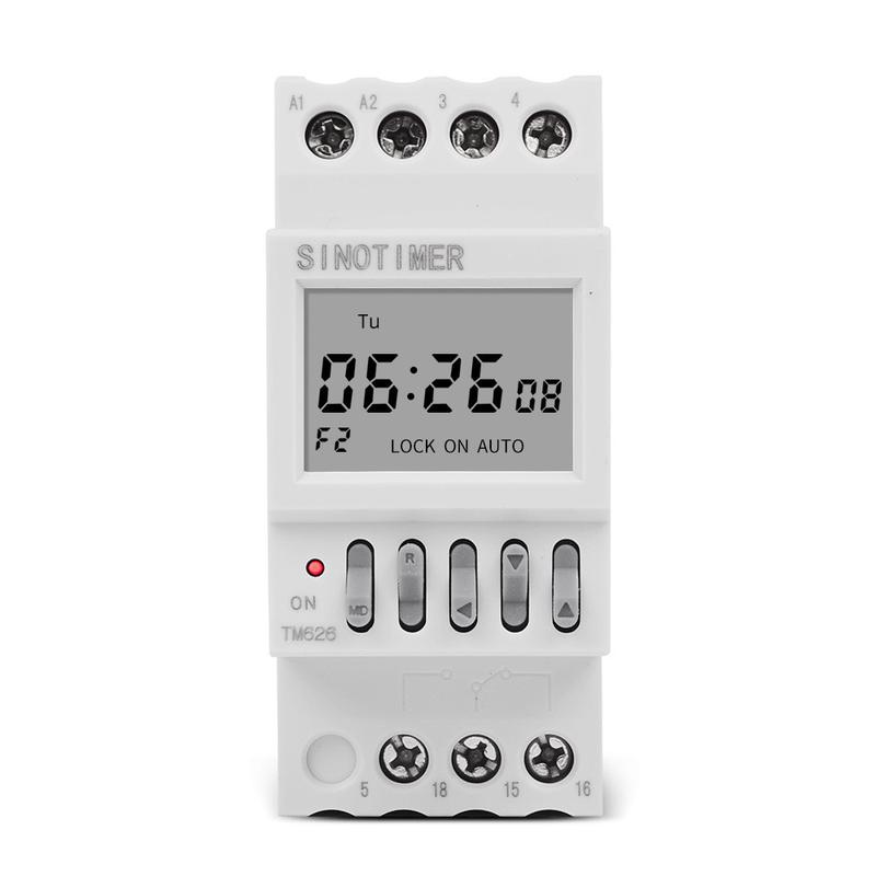 TM626电源时控开关智能开关定时器控制间隔最小1秒双组输出220V