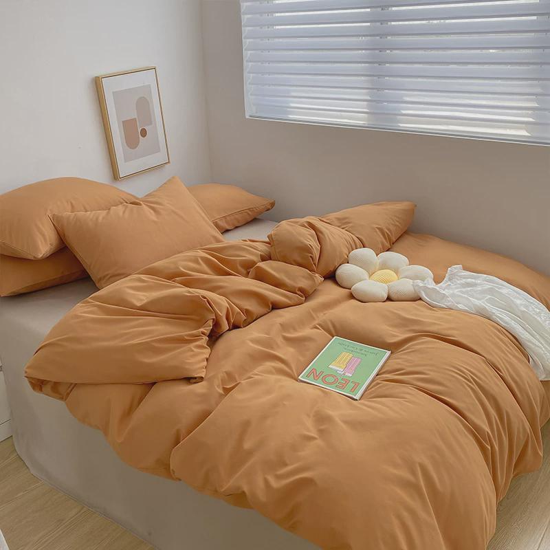 床上用品四件套直北欧简约风混搭宿舍学生水洗棉套件厂家三件套售