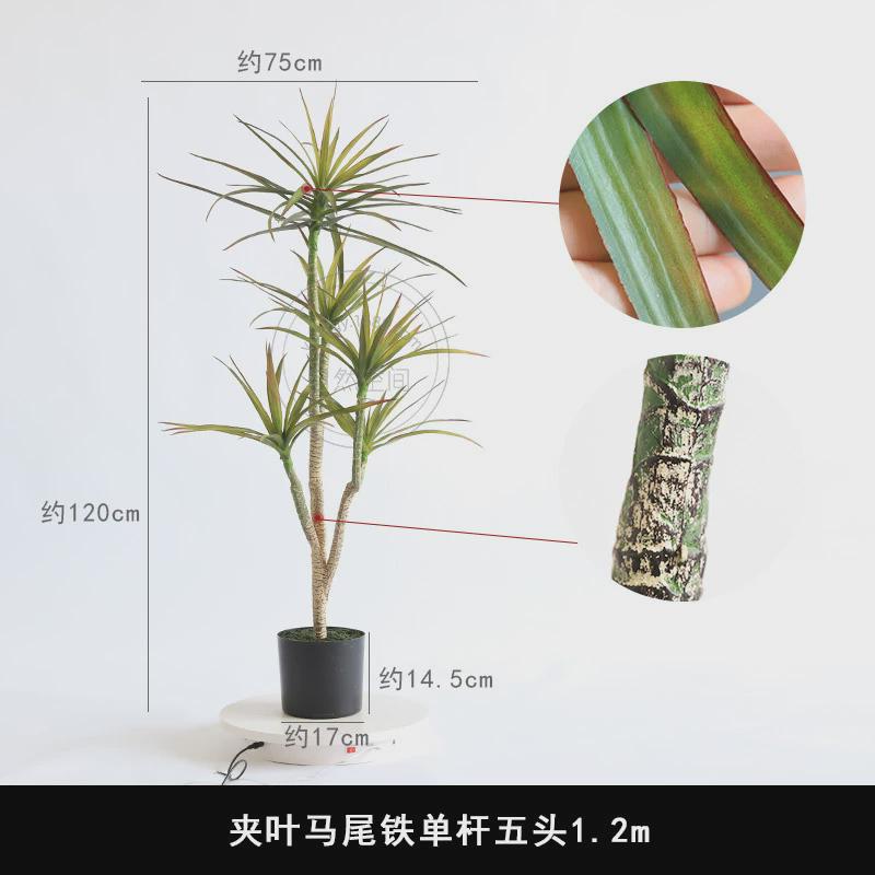 仿真小龙舌兰剑麻沙生植物芦荟棵绿植家居门店造景堆景装饰盆栽