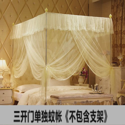 8ksg蚊帐2024年免安装家用卧室落地纹账支架杆加粗加厚新款1
