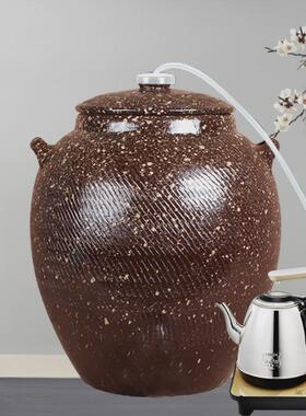 紫砂水缸带大号储水罐龙头家用抽水缸小号净水缸过滤茶水桶两用